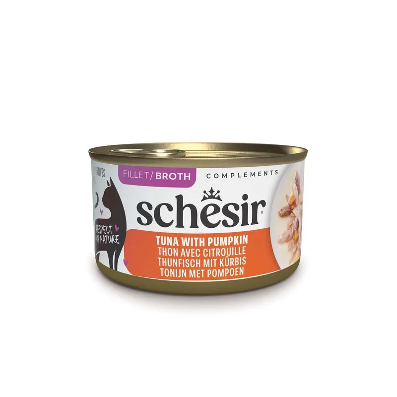 Schesir Complements in brodo 12 x 70 g (Tonnetto con Zucca)