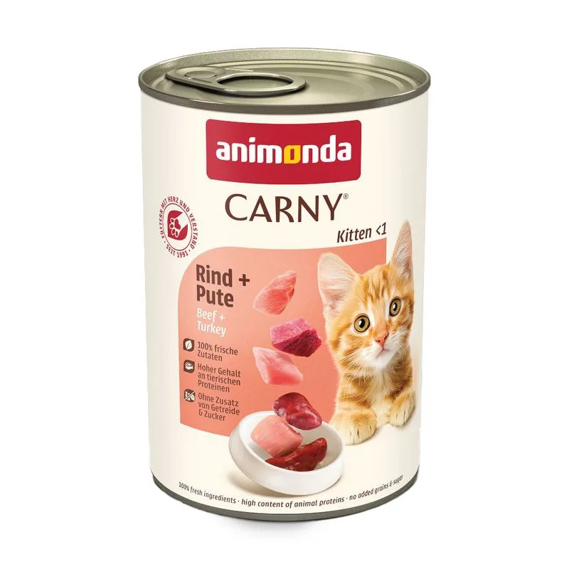 animonda Carny Kitten 12 x 400 g (Manzo & Tacchino)