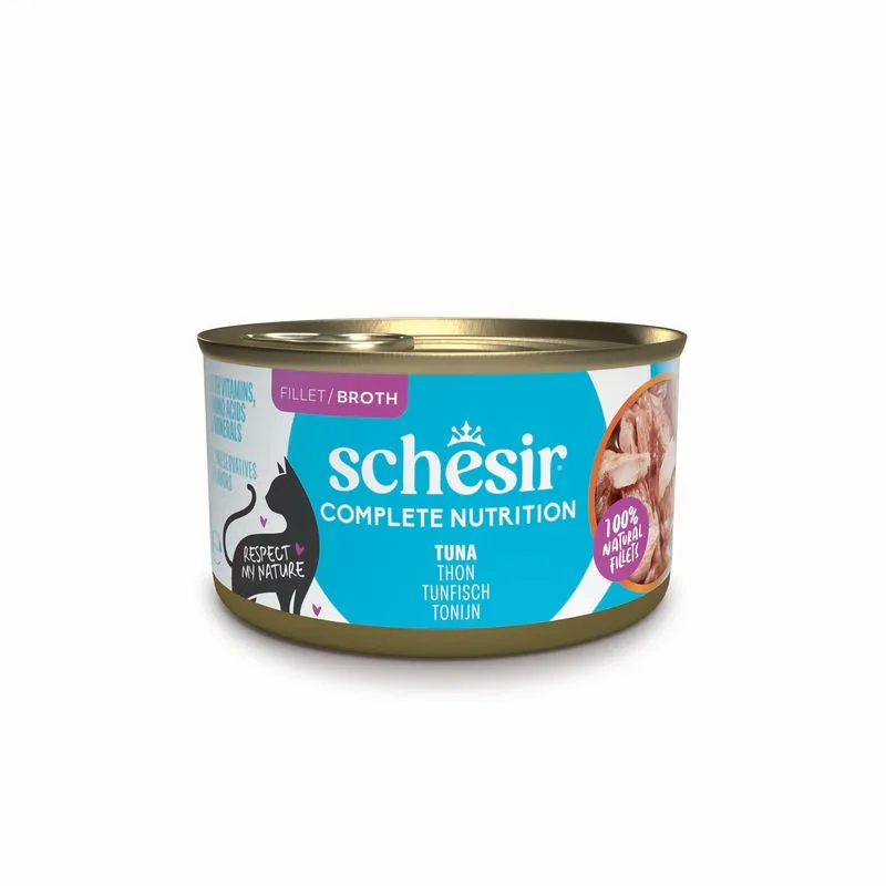Schesir Complete Nutrition Filetti in brodo 24 x 85 g in lattine (Tonnetto)