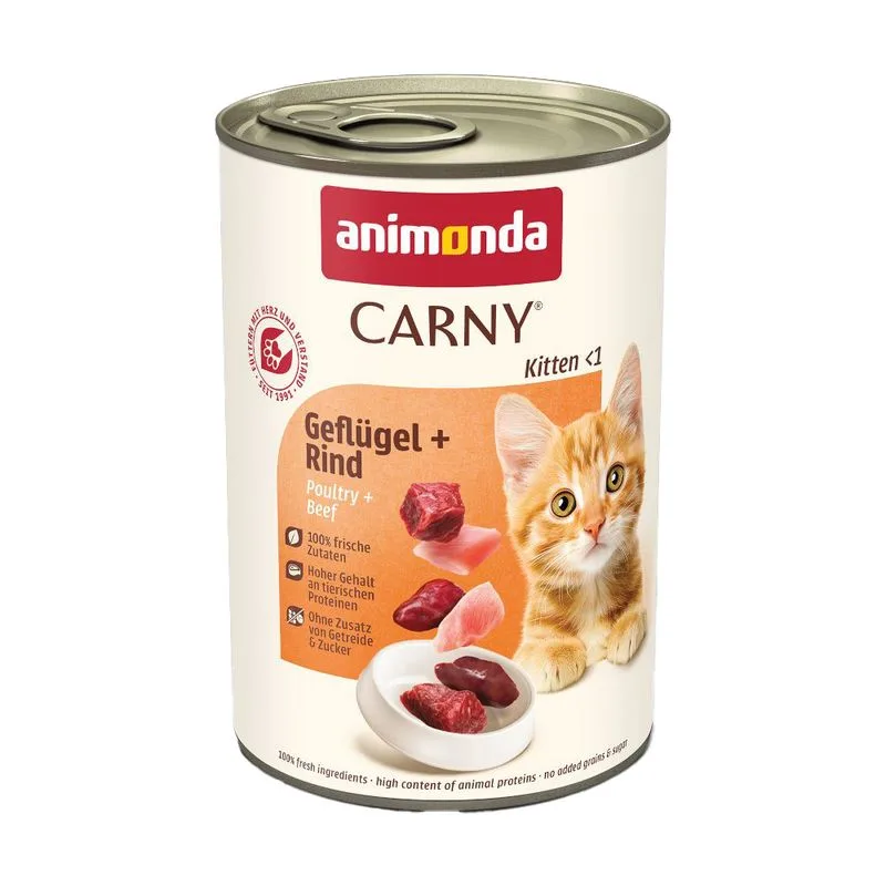animonda Carny Kitten 12 x 400 g (Pollame & Manzo)