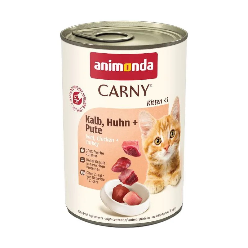 animonda Carny Kitten 12 x 400 g (Vitello, Pollo & Tacchino)