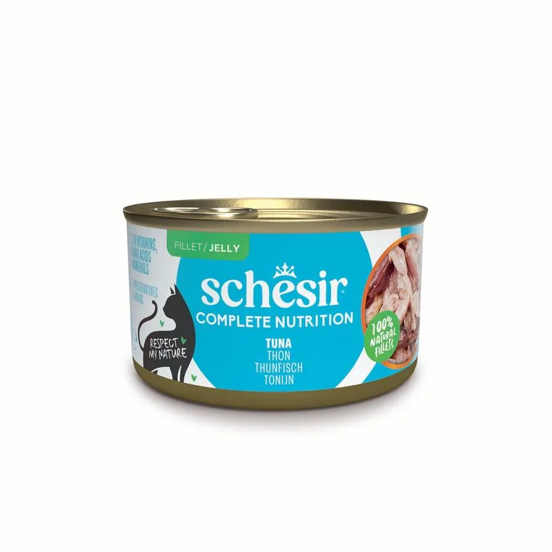 Schesir Complete Nutrition Filetti in gelatina 24 x 85 g in lattine (Tonnetto)