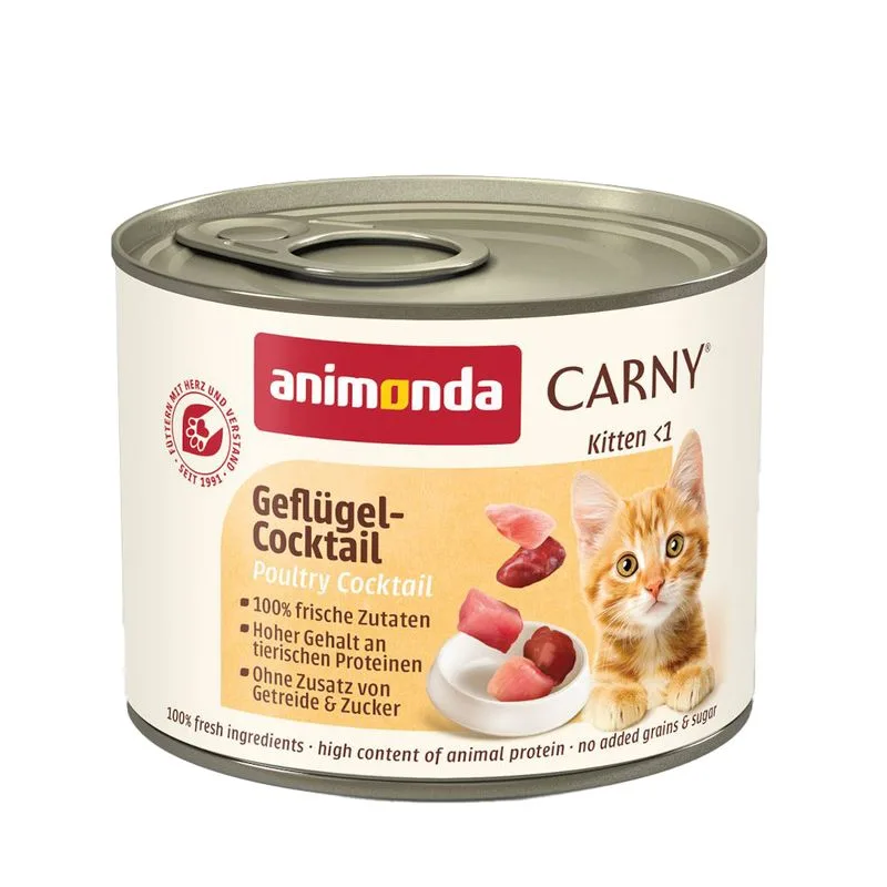 animonda Carny Kitten 24 x 200 g (Cocktail di Pollame)