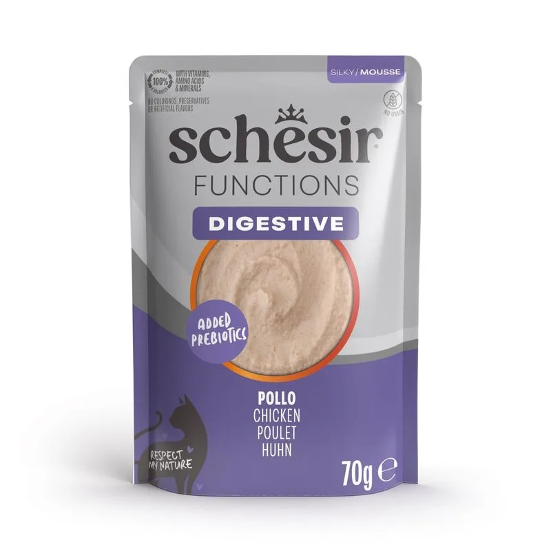 Schesir Functions Mousse 24 x 70 g (Digestive - Pollo)