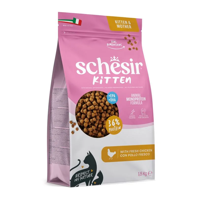 Schesir Kitten con Pollo (Set %: 3 x 1,5 kg Nuova ricetta)