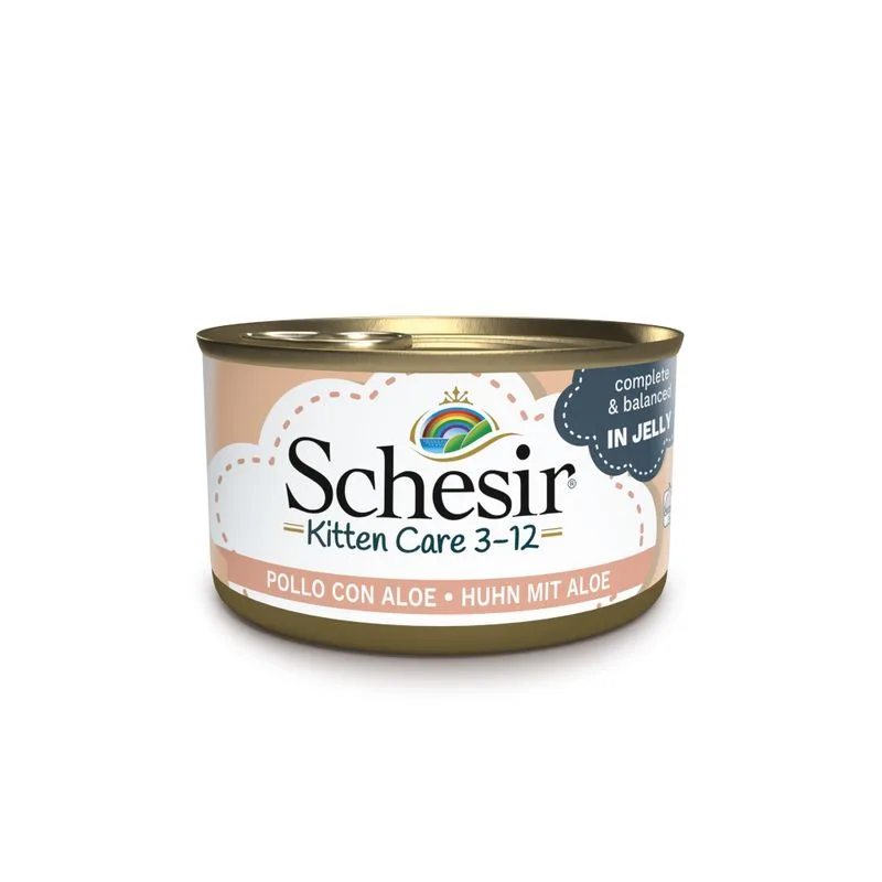 Schesir Kitten in Gelatina (Set %: 24 x 85 g Pollo con Aloe)