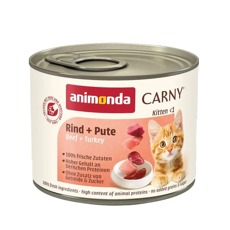 animonda Carny Kitten 24 x 200 g (Manzo & Tacchino)