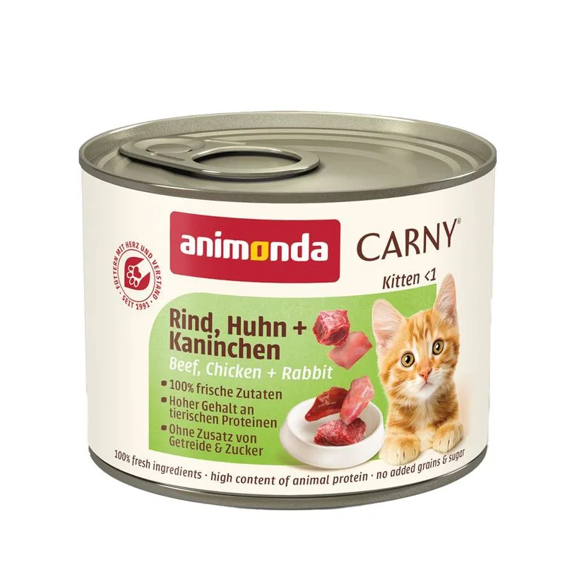 animonda Carny Kitten 24 x 200 g (Manzo, Pollo & Coniglio)