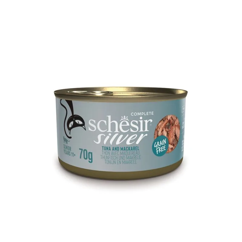 Schesir Silver Senior 12 x 70 g (Tonno & Sgombro)