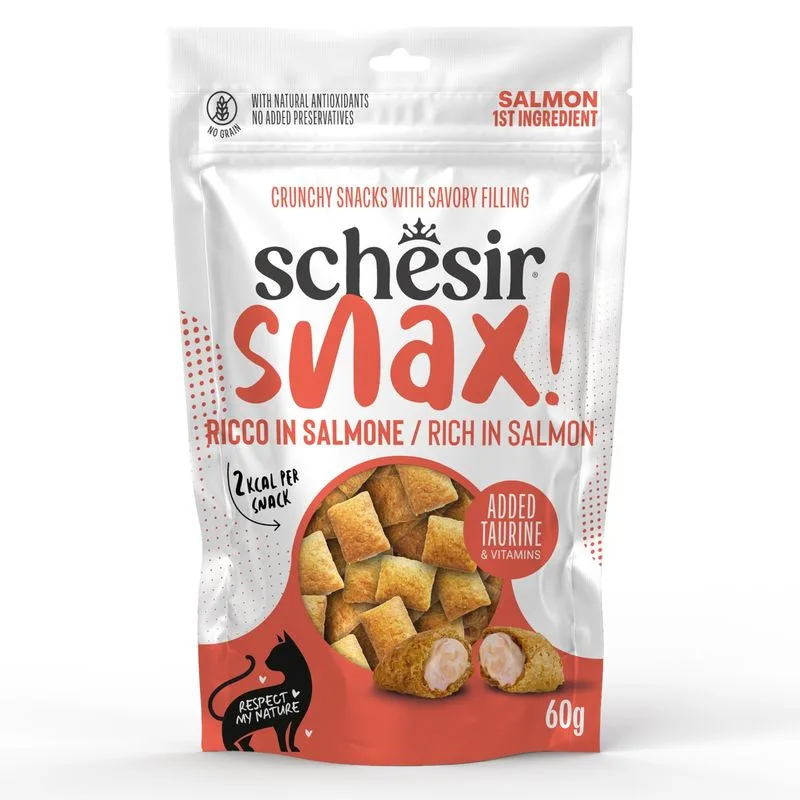 Schesir Snax! Pockets 60 g (Salmone)