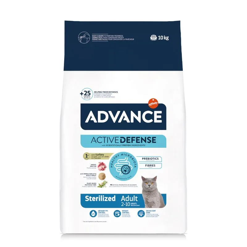 Advance Cat Sterilized Adult Tacchino Crocchette per gatto (10 kg)