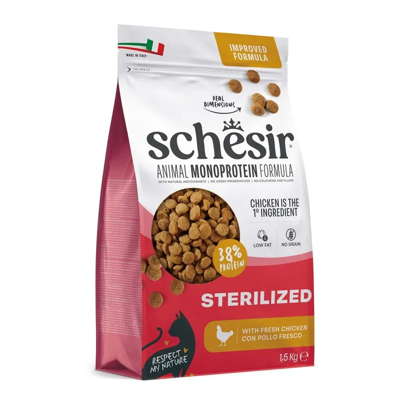 Schesir Sterilized con Pollo (Set %: 3 x 1,5 kg)