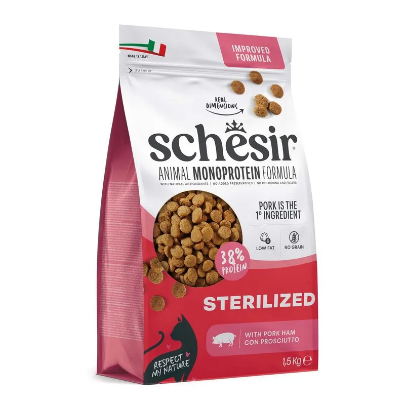 Schesir Sterilized con Prosciutto (Set %: 3 x 1,5 kg)