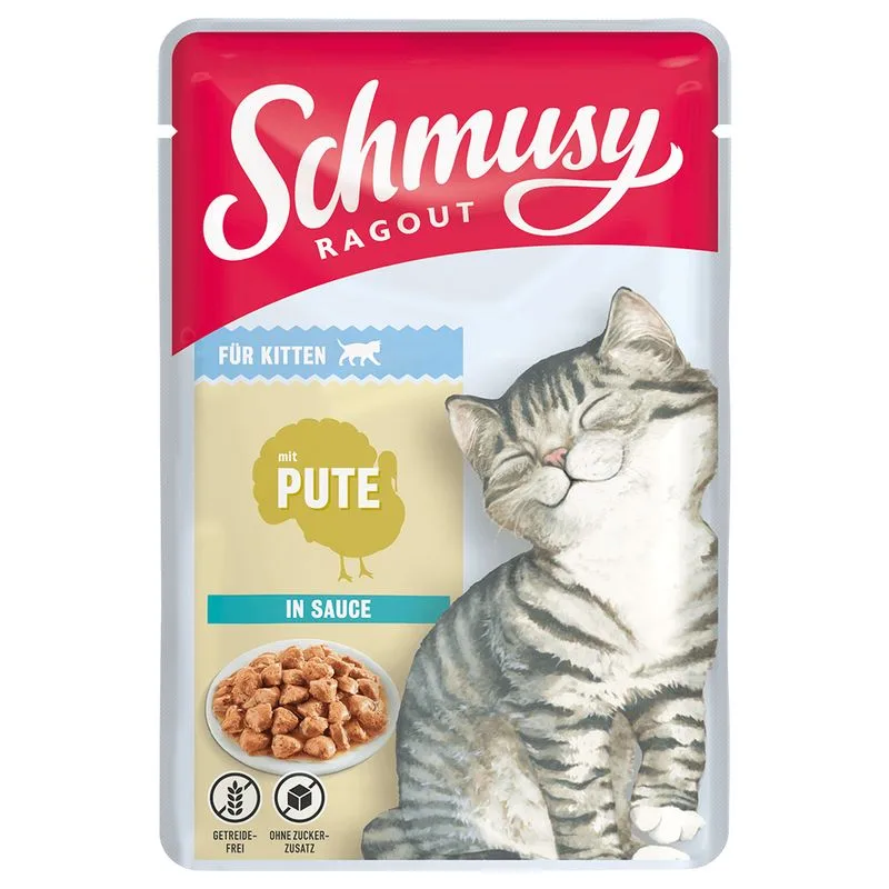 Schmusy Ragout Kitten in Salsa 22 x 100 g