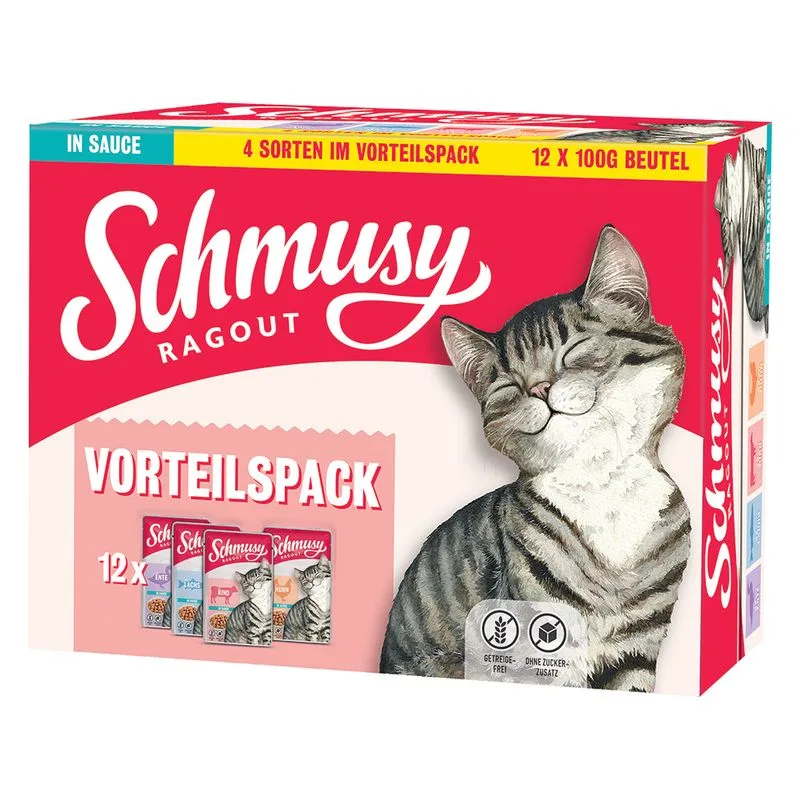 Schmusy Ragout in Salsa Pacco misto (Set %: 48 x 100 g)