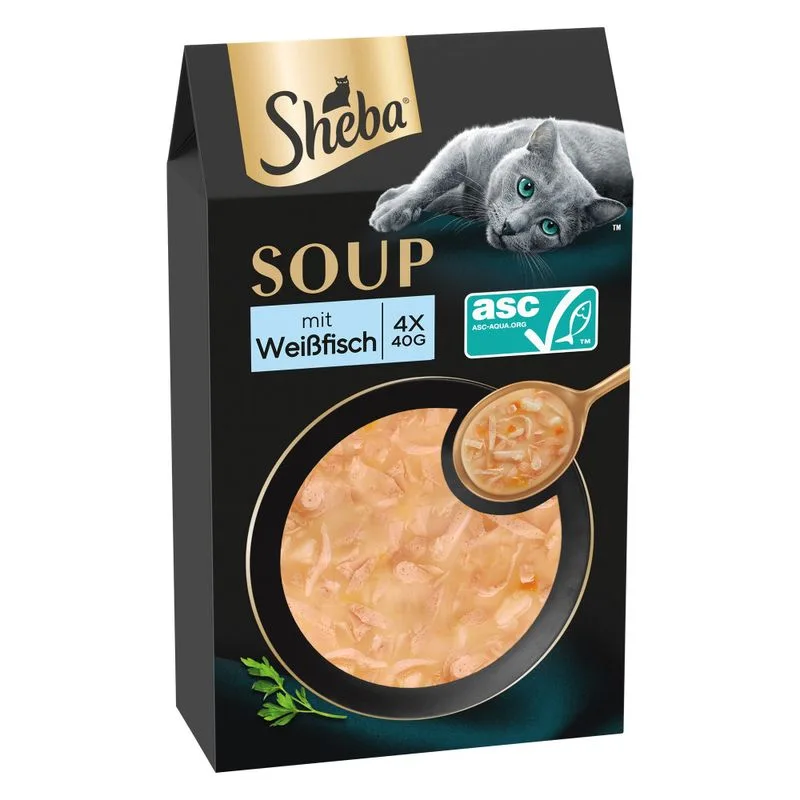 Sheba Classic Soup buste 40 x 40 g (con Pesce bianco)
