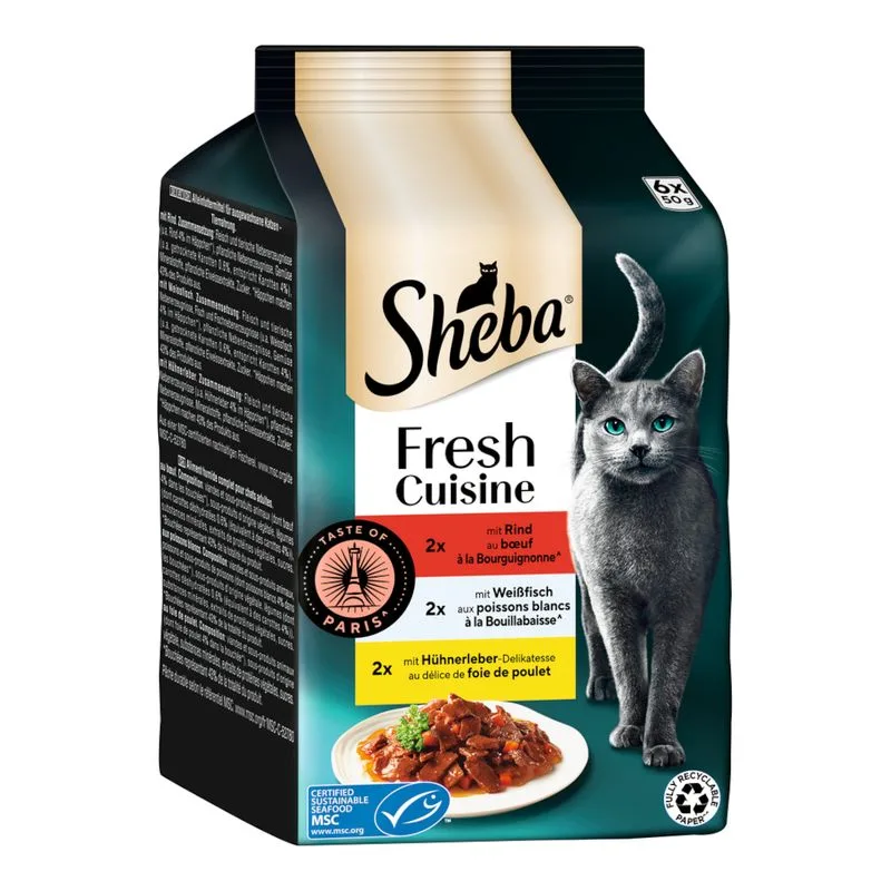 Sheba Delices Gourmands Taste of Paris 6 x 50 g