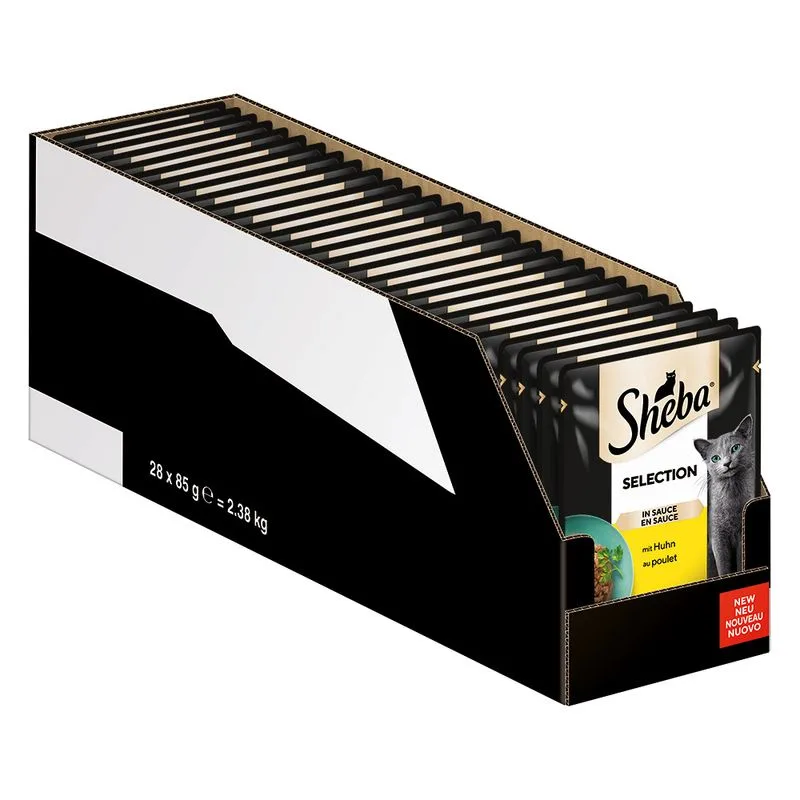 Sheba Variazioni Buste 56 x 85 g Umido per gatto (Selezione in salsa con pollo)