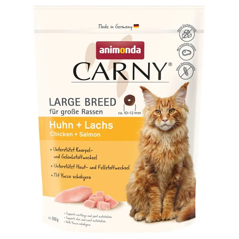 animonda Carny Large Breed Pollo + Salmone Crocchette per gatto (350 g)