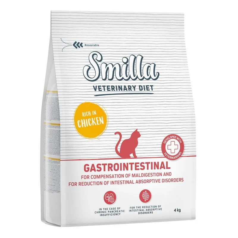 Smilla Veterinary Diet Gastrointestinal Pollo Crocchette gatto (Set %: 2 x 4 kg)