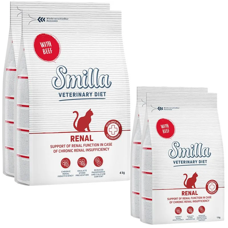 Smilla Veterinary Diet Renal Manzo Crocchette gatto (10 kg)