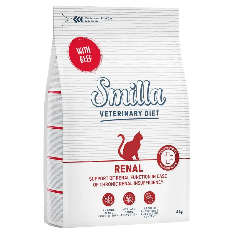Smilla Veterinary Diet Renal Manzo Crocchette gatto (Set %: 2 x 4 kg)