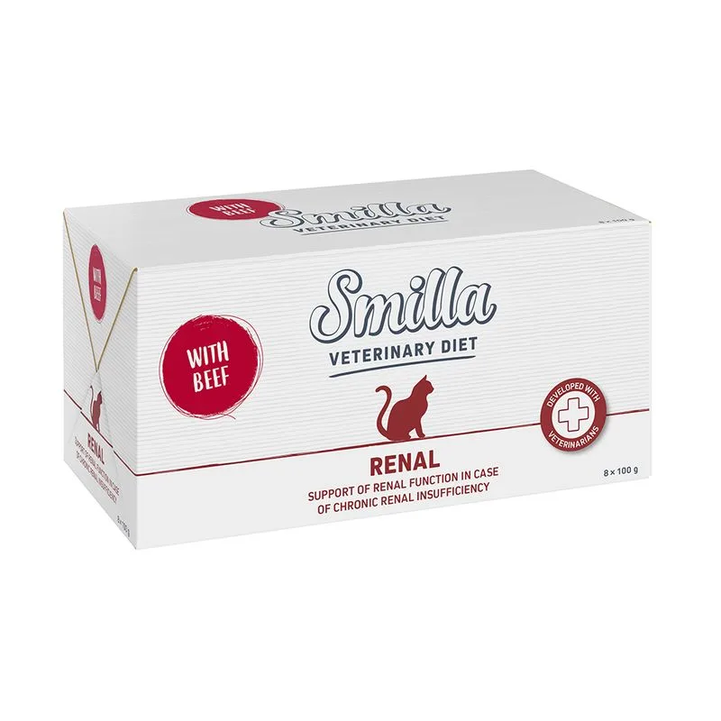 Smilla Veterinary Diet Renal Manzo umido gatto (Set %: 24 x 100 g)
