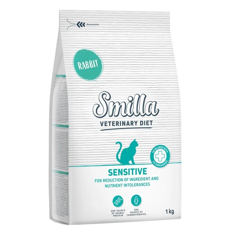 Smilla Veterinary Diet Sensitive Coniglio Crocchette gatto (1 kg)
