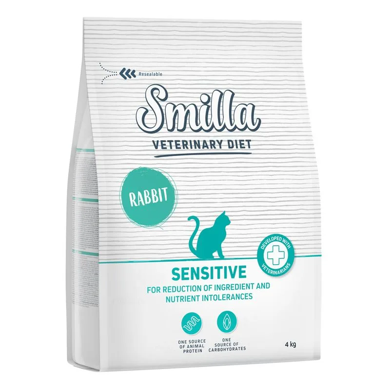 Smilla Veterinary Diet Sensitive Coniglio Crocchette gatto (Set %: 2 x 4 kg)