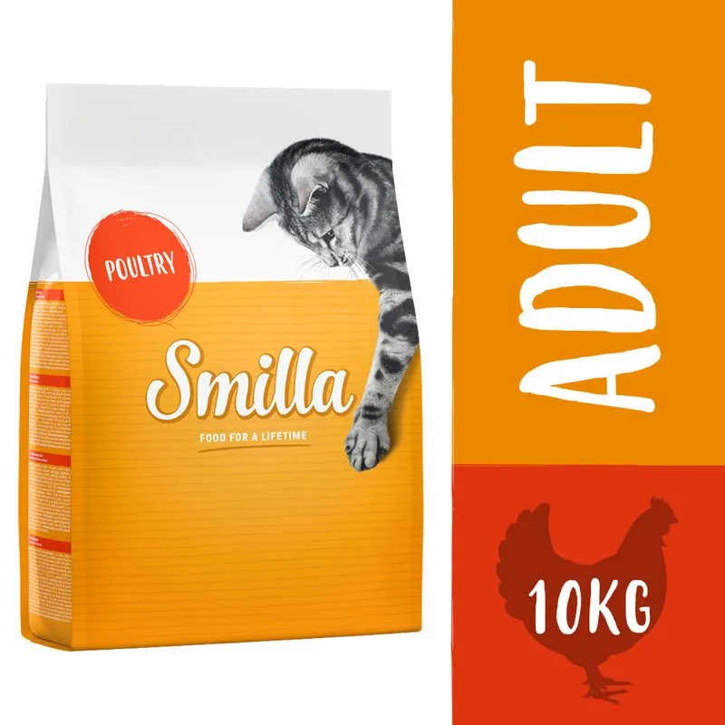 Multipack risparmio! 2 x 10 kg Smilla Crocchette per gatti (Adult Pollo)