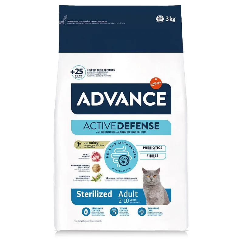 Advance Cat Sterilized Adult Tacchino Crocchette per gatto (Set %: 2 x 3 kg)
