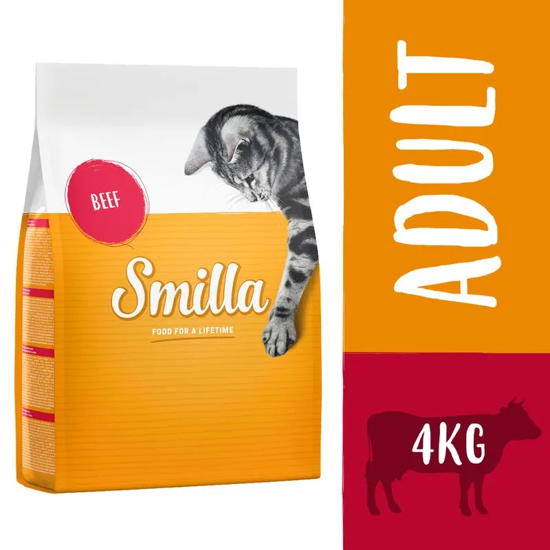 Smilla Adult Manzo Crocchette per gatti (4 kg)