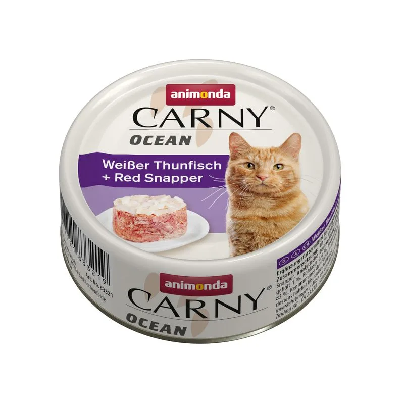 animonda Carny Ocean 12 x 80 g (Tonno bianco + Red snapper)