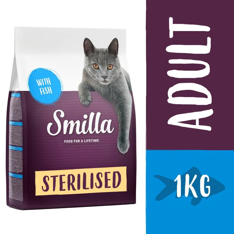 Smilla Adult Sterilised con Pesce Crocchette per gatti (1 kg)