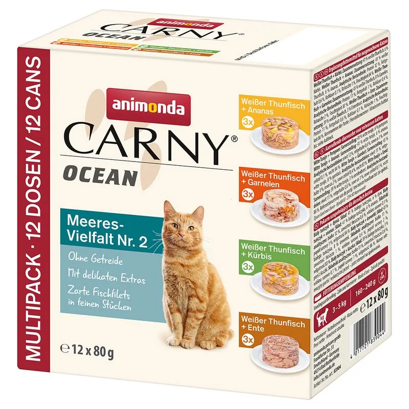 animonda Carny Ocean 24 x 80 g (Mix 2: 4 diverse varianti Tonno)