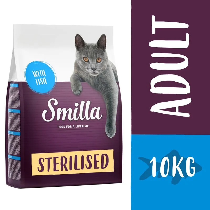 Smilla Adult Sterilised con Pesce Crocchette per gatti (Set %: 2 x 10 kg)