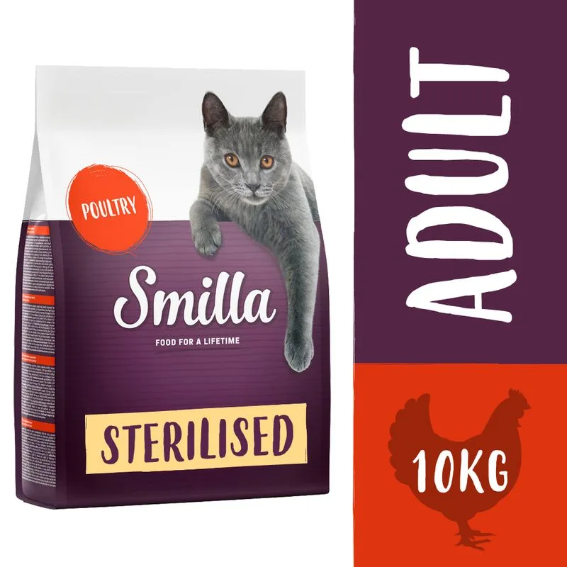 Smilla Adult Sterilised con Pollame Crocchette per gatti (Set %: 2 x 10 kg)