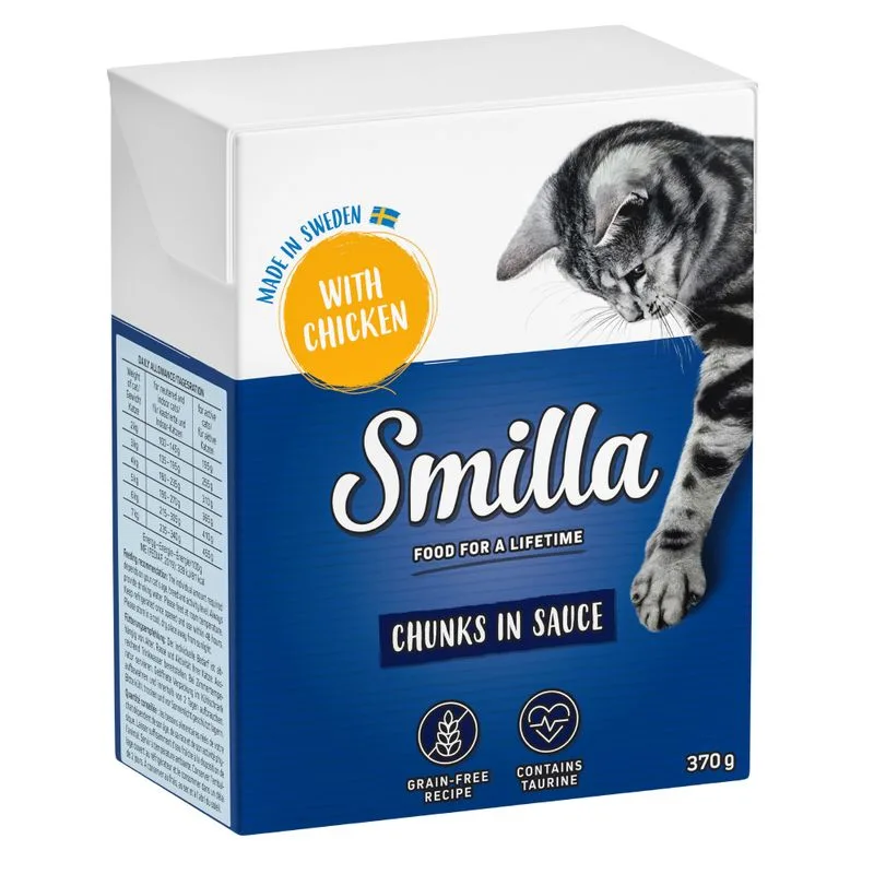 Smilla Bocconcini in Salsa 24 x 370 g umido gatto (Pollo)