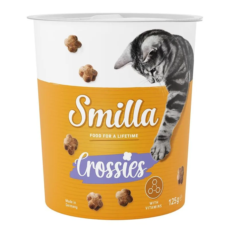 Smilla Crossies Snack vitaminici per gatti (Set %: 3 x 125 g)