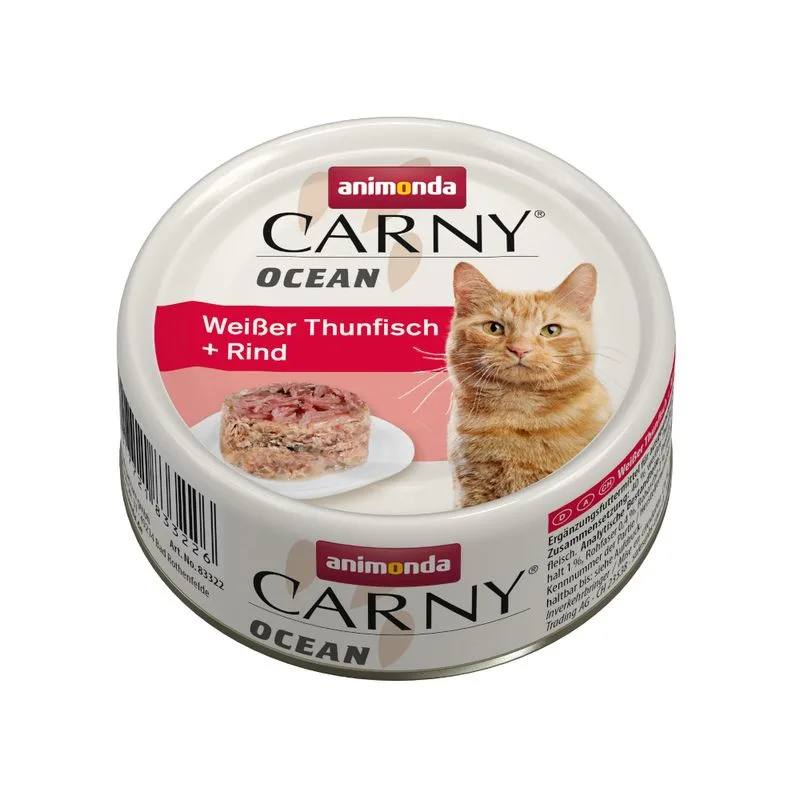 animonda Carny Ocean 24 x 80 g (Tonno bianco + Manzo)