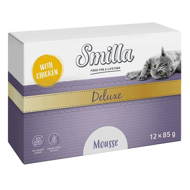 Smilla Deluxe Patè 48 x 85 g umido per gatto (con Pollo)