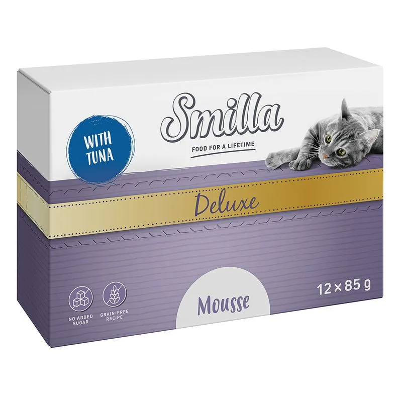 Smilla Deluxe Patè 48 x 85 g umido per gatto (con Tonno)