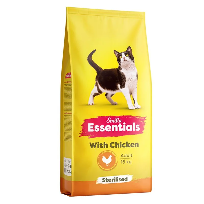 Smilla Essentials Adult Sterilised con Pollo (Set %: 2 x 15 kg)