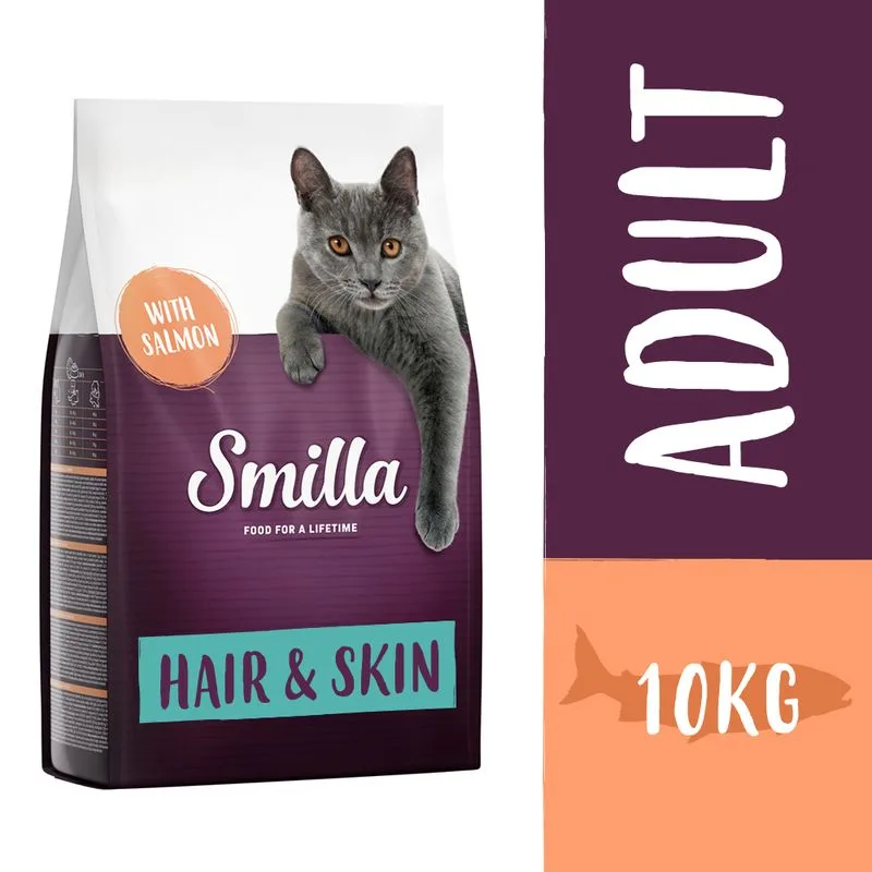Smilla Hair & Skin con Salmone Crocchette gatto (Set %: 2 x 10 kg)