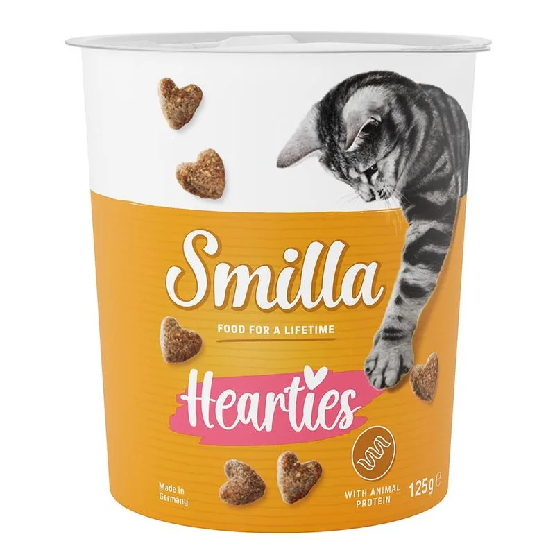 Smilla Hearties Snack per gatti (Set %: 3 x 125 g)
