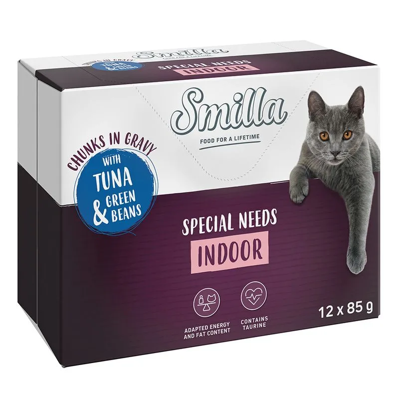 Smilla Indoor Bocconcini con verdure 12 x 85 g umido gatto