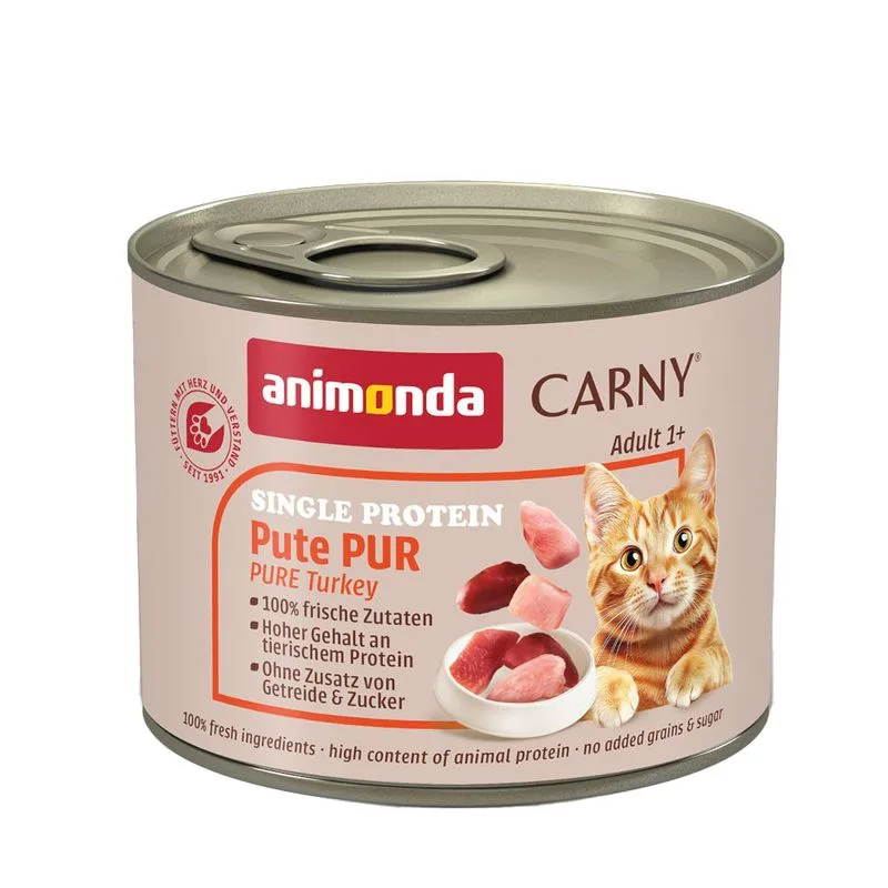 animonda Carny Single Protein Adult 24 x 200 g (Tacchino puro)