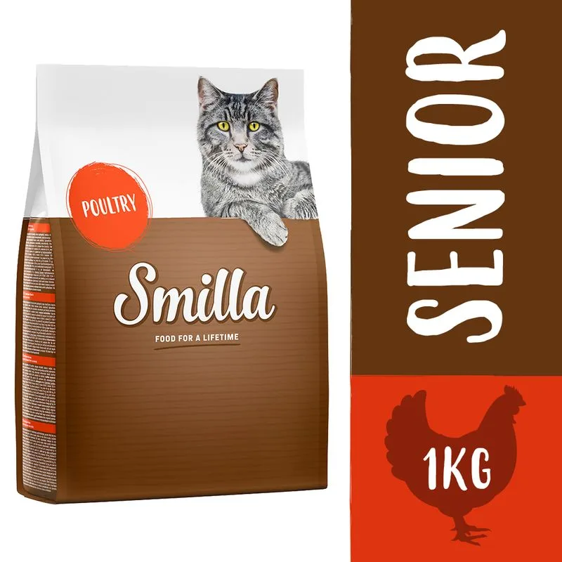 Smilla Senior Pollame Crocchette per gatti (1 kg)