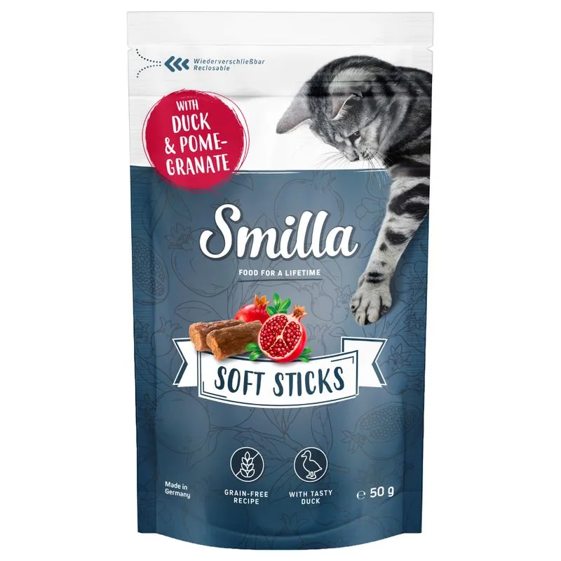 Smilla Soft Stick 50 g Snack per gatti (Anatra e Melagrana)