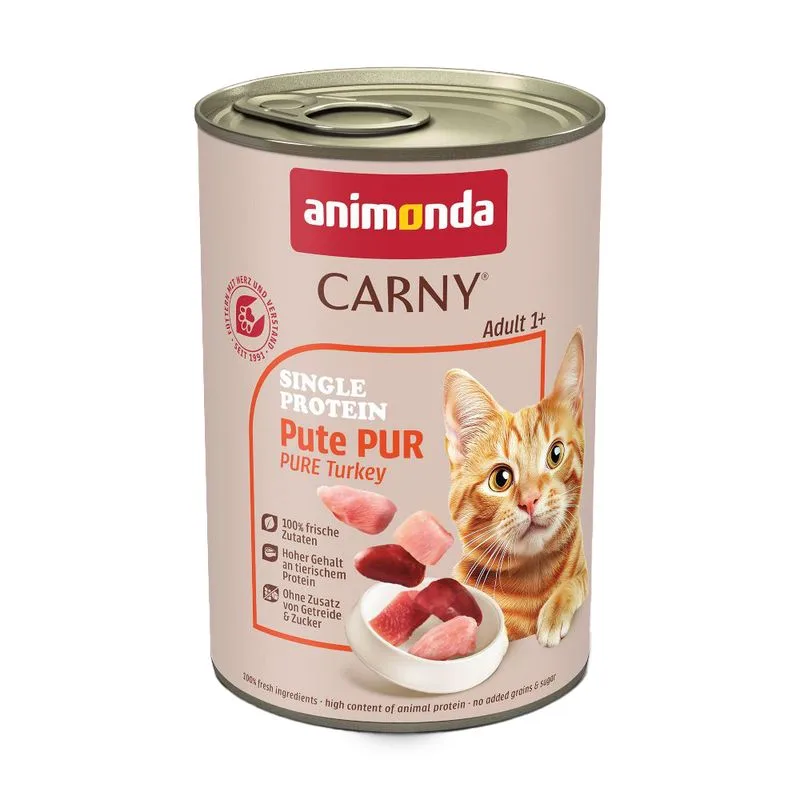 animonda Carny Single Protein Adult 24 x 400 g (Tacchino puro)